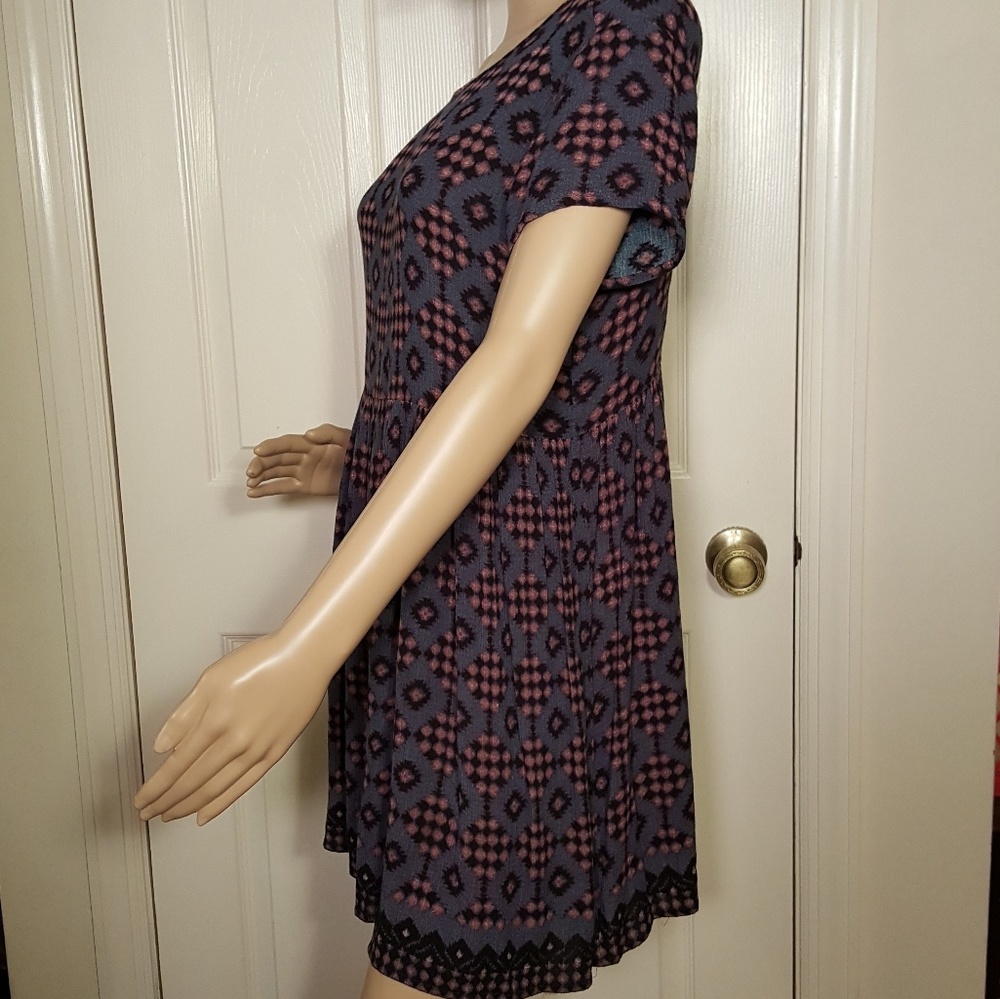 UO Pins & Needles Lace-up Back Babydoll Dress - Picture 4 of 8